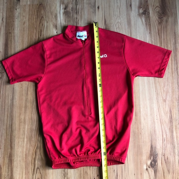 REVI Cycling Jersey Biking Shirt Small Red UNISEX - Picture 6 of 15